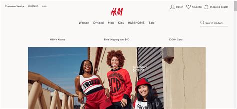 h&m official website